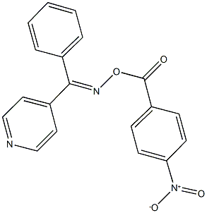 phenyl(4-pyridinyl)methanone O-{4-nitrobenzoyl}oxime 结构式