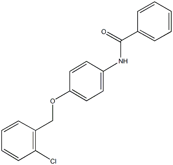 N-(4-{[(2-chlorophenyl)methyl]oxy}phenyl)benzamide 结构式