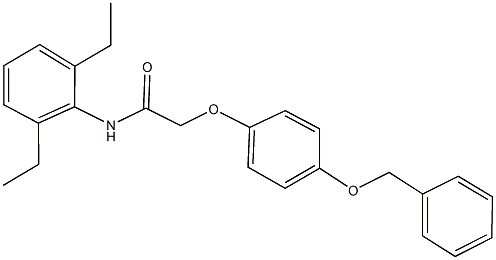 2-[4-(benzyloxy)phenoxy]-N-(2,6-diethylphenyl)acetamide 结构式