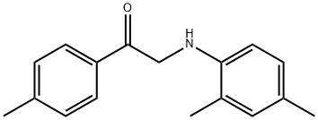 2-(2,4-dimethylanilino)-1-(4-methylphenyl)ethanone 结构式