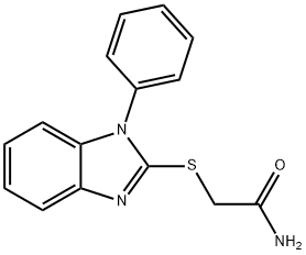 2-[(1-phenyl-1H-benzimidazol-2-yl)sulfanyl]acetamide 结构式