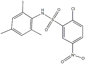 2-chloro-5-nitro-N-mesitylbenzenesulfonamide 结构式