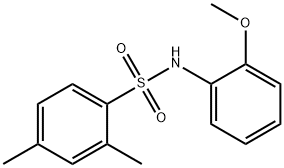 N-(2-methoxyphenyl)-2,4-dimethylbenzenesulfonamide 结构式