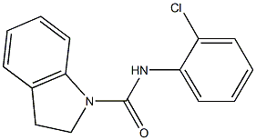 N-(2-chlorophenyl)indoline-1-carboxamide 结构式