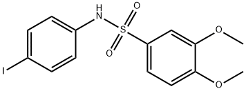 N-(4-iodophenyl)-3,4-dimethoxybenzenesulfonamide 结构式