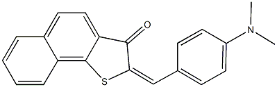 2-[4-(dimethylamino)benzylidene]naphtho[1,2-b]thiophen-3(2H)-one 结构式