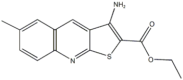 ethyl 3-amino-6-methylthieno[2,3-b]quinoline-2-carboxylate 结构式