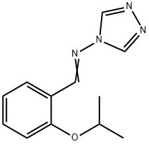 N-(2-isopropoxybenzylidene)-N-(4H-1,2,4-triazol-4-yl)amine 结构式