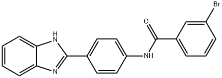 N-[4-(1H-benzimidazol-2-yl)phenyl]-3-bromobenzamide 结构式