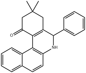 3,3-dimethyl-5-phenyl-3,4,5,6-tetrahydrobenzo[a]phenanthridin-1(2H)-one 结构式