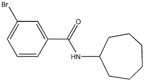 3-bromo-N-cycloheptylbenzamide 结构式