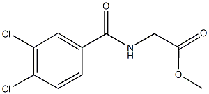 methyl [(3,4-dichlorobenzoyl)amino]acetate 结构式