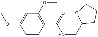 2,4-dimethoxy-N-(tetrahydro-2-furanylmethyl)benzamide 结构式