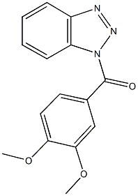 1-(3,4-dimethoxybenzoyl)-1H-1,2,3-benzotriazole 结构式