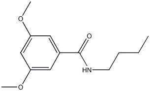 N-butyl-3,5-dimethoxybenzamide 结构式