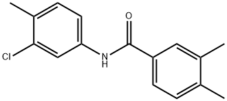 N-(3-chloro-4-methylphenyl)-3,4-dimethylbenzamide 结构式