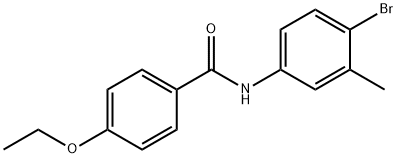 N-(4-bromo-3-methylphenyl)-4-ethoxybenzamide 结构式