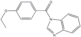 1-(4-ethoxybenzoyl)-1H-benzimidazole 结构式