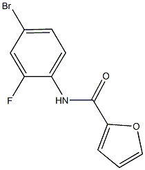 N-(4-bromo-2-fluorophenyl)-2-furamide 结构式