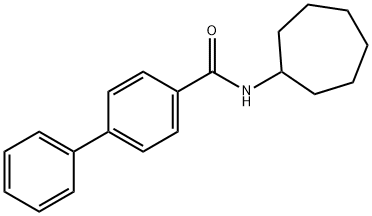 N-cycloheptyl[1,1'-biphenyl]-4-carboxamide 结构式