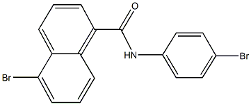 5-bromo-N-(4-bromophenyl)-1-naphthamide 结构式