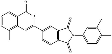 2-(3,4-dimethylphenyl)-5-(8-methyl-4-oxo-4H-3,1-benzoxazin-2-yl)-1H-isoindole-1,3(2H)-dione 结构式
