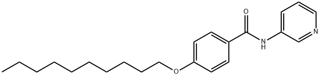 4-(decyloxy)-N-pyridin-3-ylbenzamide 结构式