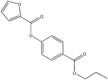 4-(propoxycarbonyl)phenyl 2-furoate 结构式