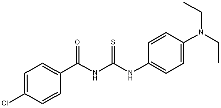 N-(4-chlorobenzoyl)-N'-[4-(diethylamino)phenyl]thiourea 结构式