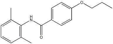 N-(2,6-dimethylphenyl)-4-propoxybenzamide 结构式