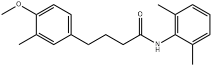 N-(2,6-dimethylphenyl)-4-(4-methoxy-3-methylphenyl)butanamide 结构式