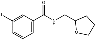 3-iodo-N-(tetrahydro-2-furanylmethyl)benzamide 结构式