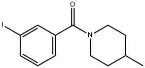 1-(3-iodobenzoyl)-4-methylpiperidine 结构式