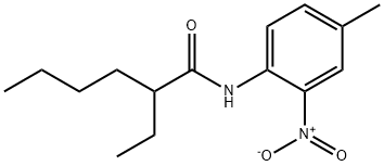 2-ethyl-N-{2-nitro-4-methylphenyl}hexanamide 结构式