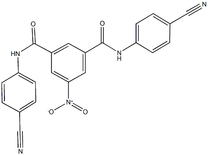 N~1~,N~3~-bis(4-cyanophenyl)-5-nitroisophthalamide 结构式