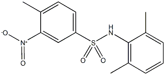 N-(2,6-dimethylphenyl)-3-nitro-4-methylbenzenesulfonamide 结构式