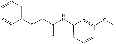 N-(3-methoxyphenyl)-2-(phenylsulfanyl)acetamide 结构式