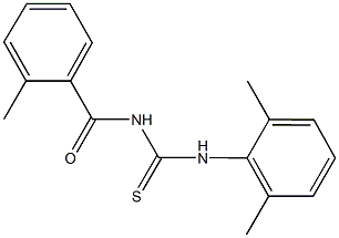 N-(2,6-dimethylphenyl)-N'-(2-methylbenzoyl)thiourea 结构式