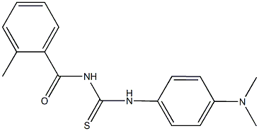 N-[4-(dimethylamino)phenyl]-N'-(2-methylbenzoyl)thiourea 结构式