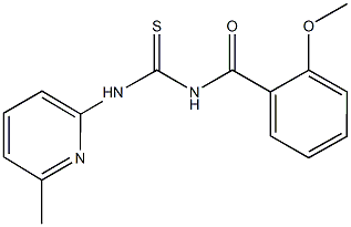 N-(2-methoxybenzoyl)-N'-(6-methyl-2-pyridinyl)thiourea 结构式