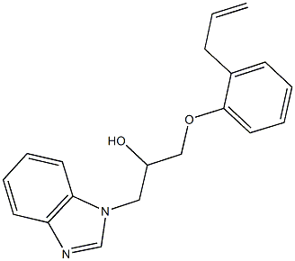 1-(2-allylphenoxy)-3-(1H-benzimidazol-1-yl)-2-propanol 结构式