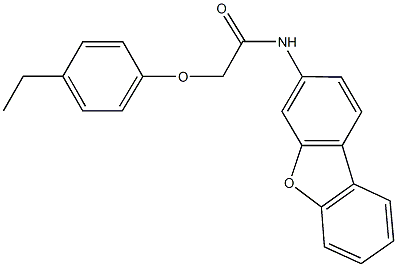 N-dibenzo[b,d]furan-3-yl-2-(4-ethylphenoxy)acetamide 结构式