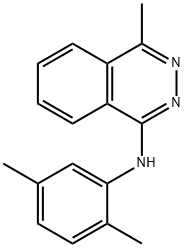 N-(2,5-dimethylphenyl)-4-methyl-1-phthalazinamine 结构式