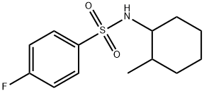 4-fluoro-N-(2-methylcyclohexyl)benzenesulfonamide 结构式