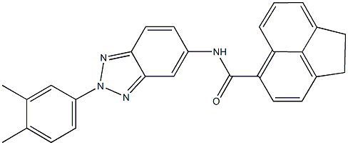 N-[2-(3,4-dimethylphenyl)-2H-1,2,3-benzotriazol-5-yl]-1,2-dihydro-5-acenaphthylenecarboxamide 结构式