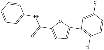 5-(2,5-dichlorophenyl)-N-phenyl-2-furamide 结构式