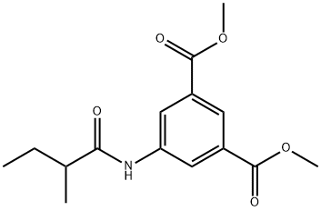 dimethyl 5-[(2-methylbutanoyl)amino]isophthalate 结构式