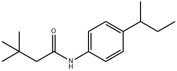 N-(4-sec-butylphenyl)-3,3-dimethylbutanamide 结构式