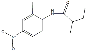 N-{4-nitro-2-methylphenyl}-2-methylbutanamide 结构式