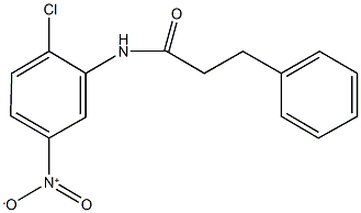 N-{2-chloro-5-nitrophenyl}-3-phenylpropanamide 结构式